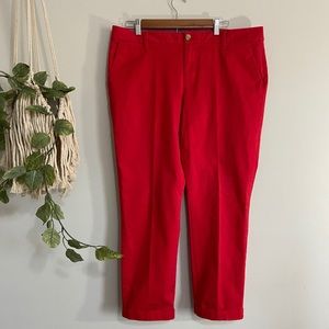 Tommy Hilfiger khakis in red